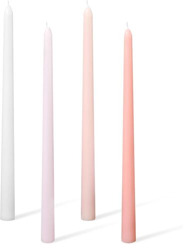 11.81'' 4pcs Taper Candles Sticks, Long Tall Thin Candles Unscented Smokeless Gradient Color Tapered Candlesticks for Table Home Dinner Wedding Festival (Blue Series) in Saudi Arabia