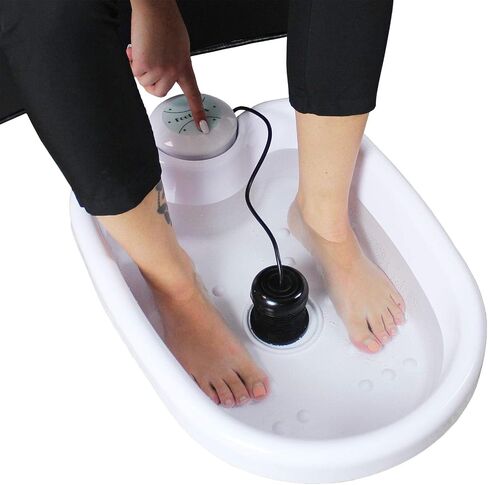 Ionic Detox Foot Bath Cleanse Spa with Basin 100 Liners and Two Round Arrays (Black Array Combo) in Saudi Arabia