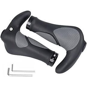 Ergonomics Comfort Design Bike Grips with Anti-Slip Locking Ring for Cycling MTB Folding Bike 22.2mm Dia.Handle Bar