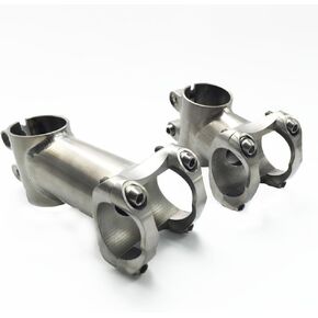 TiTo Titanium Bicycle Stem Bike Stem MTB Mountain Road Handlebar Stem 25.4mm/31.8mm X Length 50/60/70/80/90/100/110/120mm (‖ Style 31.8mm, Length 90mm)