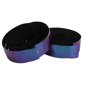 Alomejor 2 Rolls Cycling Handlebar Tape Cycling Handle Wraps Bike Handlebar Tape Shock Absorbing and Non Slip Gradient Color Cycling Bar Wrap (Aurora Gradually)