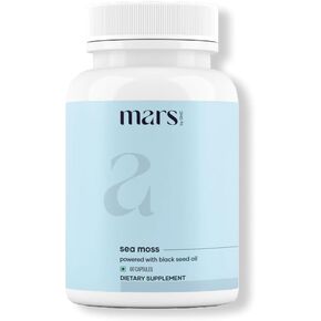 mars by GHC Surge Natural Sea Moss Caps (60N) | Packed with 84 minerals | Powered with black seed oil | Good Health Company