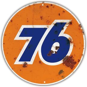 Reproduction Vintage Tin Signs, Gas Oil Car Metal Signs for Garage Man Cave Bar, Retro Wall Decor (Mobiloil - 11.8")