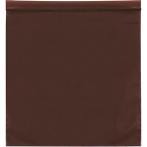 4' x 6', 3 Mil (1000/Case) Amber UV Protection Zipper Reclosable Plastic Poly Bags