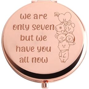 AKTAP K-pop Characters Makeup Mirror BT Gift We are Only Seven But We Have You All Now Army Gift Concert Accessory (K-pop Characters Mirror)
