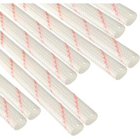 uxcell 10pcs Fiberglass Heat Shield Sleeve 6mm(1/4-inch) ID x 2.95ft Adjustable PVC Silicone Fiberglass Sleeve Pipe