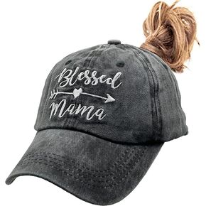 قبعة بيسبول مطرزة من Blessed Mama قبعة عتيقة متعثرة in Kuwait