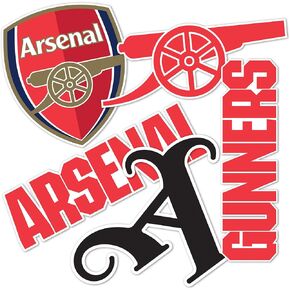 Desert Cactus Arsenal FC Sticker Gunners Decal Vinyl English Football Soccer Premier League Laptop Water Bottle Car Scrapbook (Type 2-1)