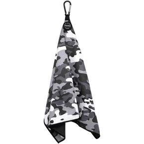 Dirty Caddie Golf Magnetic Towel, Microfiber Waffle Design with Clip- Industrial Strength for Strong Hold to Golf Bags, Carts & Clubs (Clover)