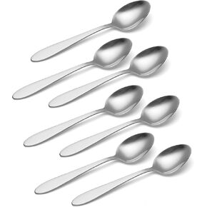 Oneida Taylor Everyday Flatware Teaspoons, Set of 8 18/0 Stainless Steel, Silverware Set