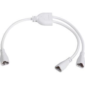 SinLoon T5 T8 LED Splitter Cable 3Pins LED Wire Connector 2 Way Splitter Extension Cord for Ceiling Lights LED Tube Lamp Holder Socket(1to 2)