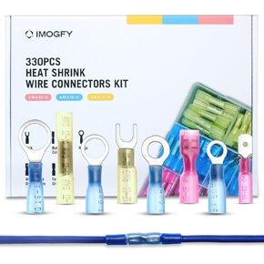 330PCS Heat Shrink Connectors - Premium Wire Termination Kit, Reliable and Safe, Waterproof, Oxidation-Resistant, Easy to Install in Saudi Arabia