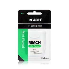 Johnson & Johnson Reach Interdental Adult Floss, Mint Waxed, 55 yds