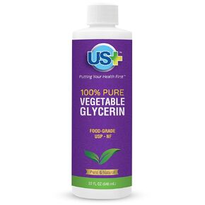 32oz 100% Pure Vegetable Glycerin - Pharmaceutical & Food Grade (USP) - All-Natural Moisturizer & Cleanser - For Skin, Hair, Soaps and More