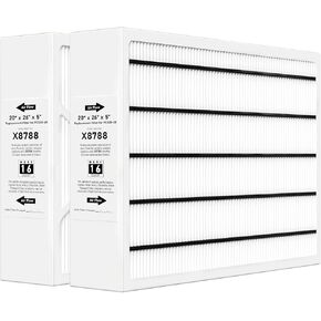 X8788 MERV 16 Furnace Filter Replacement Compatible with Lennox X8788 and Pureair PCO20-28 Cleaner, 20x26x5, Black, 1 Pack