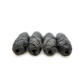 Knotty Floss Refills of Bamboo Activated Charcoal No Knot Floss with Grapefruit Seed Extract - Eco-friendly Vegan - 4 Refill Packs