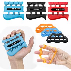 Hand Grip Strengthener Finger Exerciser Guitar Finger Exerciser Finger Strengthener Hand Exerciser Forearm Strengthener,Rock Climbing and Guitar trainer,Physical Therapy Equipment in Saudi Arabia