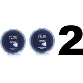 Yankee Candle 2 Units of Midsummer's Night Scenterpiece Easy Meltcup Wax Melt Cup (NET WT 2.2 OZ | 61g Each)