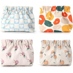 4pcs Sanitary Napkin Storage Bag Portable First Period Bag Pouch for Teen Girls Ladies Women Feminine Product