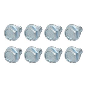 Flanged Hex Head Bolts (5/16-18 x 1/2") 8pcs, Hexagon Serrated Flange Bolt Carbon Steel Screw - for House Construction Hardware Fasteners