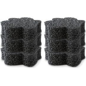 Dual Layered Scrubby Paw - Multi Purpose and Heavy Duty Scour Scrubber - Non Scratch Cleaner Sponge for Household, Kitchen Sink, Dish Washing, Bathroom, Tile, and More - 6 Pack in Saudi Arabia