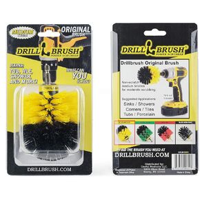 Drill Brush - Bathroom Cleaning Accessories - Shower Cleaner Brush - Scrub Brush - Bath Mat - Bathtub Brush - Sink Brush - Toilet Scrubbing Brush - Tile Flooring Cleaner - Grout Cleaner Brush for Home