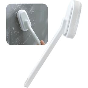 Long Handle Sponge Brush Toilet Brushes Sponge Scouring Pads for Dishwashing Kitchen Toilet Bathroom Wash Cleaning Tool Accessory (Long-Handled Brush)