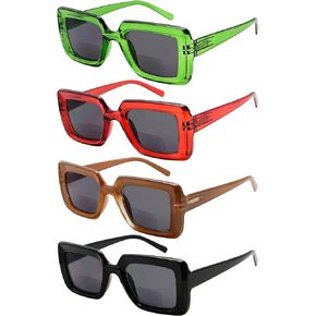 Eyekepper 4-pack Bifocal Reading Glasses for Women Bifocal Readers +2.00