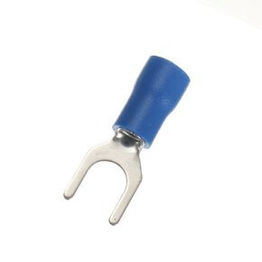 100 Vinyl Insulated Blue Fork/Spade Terminals, 10 Stud Size, 16-14 AWG by A Plus Parts House