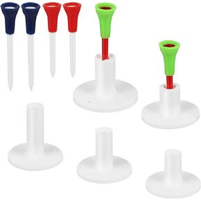 تيشيرتات جولف شتوية من كليسبيد، 11 قطعة من حاملات كرات الجولف المطاطية بارتفاعات مختلفة لسجادات ضرب الجولف والتدريب الداخلي والخارجي in Kuwait