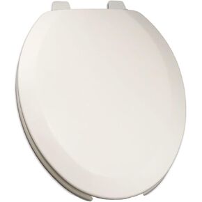 1Q1E4-00 مقعد مرحاض خشبي مصبوب OFWC فاخر مع مفصلات قابلة للتعديل ومفصلات تثبيت Quik-Lok، ممدود، أبيض in Kuwait