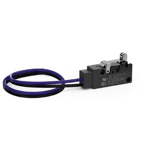 Short Hinge Roller Lever Waterproof Momentary Push Button Micro Limit Switch with Line NO(Normally open) Snap Action Mini Switches 2 Pins 1 Pc ​for Arduino, Appliance and Electronic Equipment