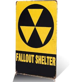 dingleiever-Christmas Gifts Fallout Shelter Vintage Look Reproduction Metal tin Sign