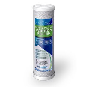 Replacement Filter for Under Sink Direct Connect One Stage Water Filtration System Block Activated Carbon Cartridge 5 Micron WELL-MATCHED with WFPFC8002, WFPFC9001, WHCF-WHWC, WHEF-WHWC, FXWTC, SCWH-5