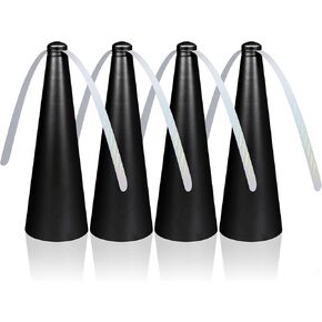PIOPIAONIU 4 Pcs Table Fly Fans for Indoor and Outdoor Meal Fans-Black