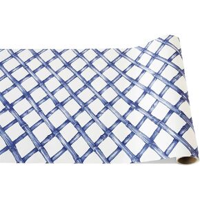 Hester & Cook Lattice Paper Table Runner Roll - Pink Cross Check Pattern for Parties or Weddings - Disposable Table Runner American Made
