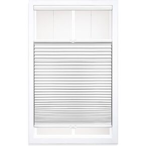 DEZ FURNISHINGS Cordless 1.5" Blackout Top Down Bottom Up Cellular Shade, 30" W x 54" H, White