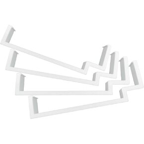 Box Fan Filter Clips, Air Filter Holder Compatible with 20 Inch Box Fan Furnace Filter, White, 1 Set