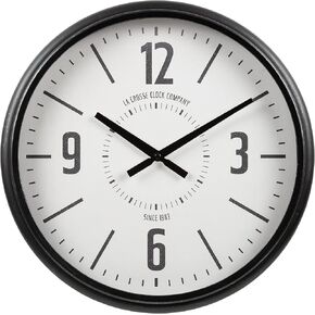 La Crosse Clock 404-3041C 16 بوصة سوليفان أسود صناعي كوارتز ساعة حائط تناظرية in Kuwait