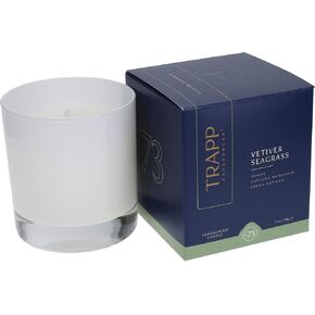 Trapp - No. 73 Vetiver Seagrass - 7 oz. Signature Candle - Aromatic Home Fragrance with Fresh Scent of Ozone, Satsuma Mandarin, & Fresh Vetiver Notes - Petrolatum Wax