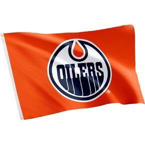 Desert Cactus Edmonton Oilers Flag NHL 100% Polyester Indoor Outdoor 3x5 feet National Hockey League Team (Design #1)