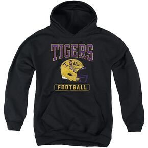 Louisiana State University LSU Official Football Helmet Youth Kids Boy/Girls Pull-Over Hoodie Sweatshirt