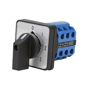 1Pcs Universal Changeover Selector Switch, Power Transfer Switch, 4 Positions 12 Terminals, LW26-20 0-3/3 220V 20A Motor, Water Pump Generators, Rotary Cam Selector