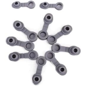 10Pcs Grey Universal Silicone Sealing Bottle Straw,Bar and Wine Tools,Hole Grommets Stopper Lids Straw Plug Replacement Tumber 20/30Oz Thermos Cup, Wine Stoppers,Wine Stoppers and Pourers