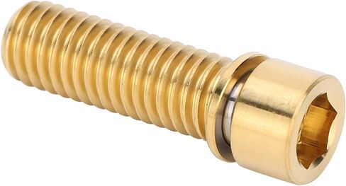 6 قطع M8 x25mm برغي جذع سماعة الرأس، برغي المقود مصنوع من سبائك إكسسوارات قطع الغيار للجميع (ذهبي) in Saudi Arabia
