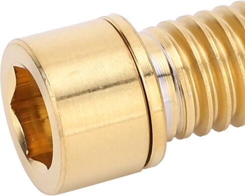 6 قطع M8 x25mm برغي جذع سماعة الرأس، برغي المقود مصنوع من سبائك إكسسوارات قطع الغيار للجميع (ذهبي) in Saudi Arabia