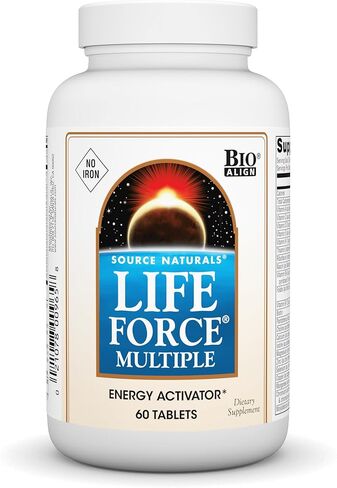 Source Naturals Life Force Multiple، بدون حديد، منشط للطاقة* - 180 قرصًا in Saudi Arabia