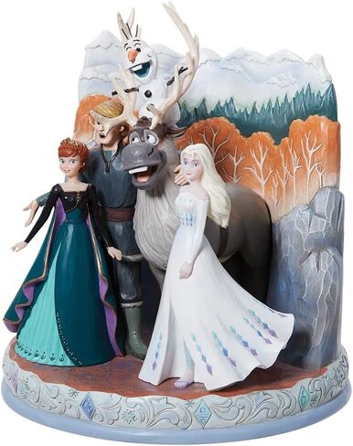 Enesco Disney Traditions من Jim Shore Frozen 2 شخصيات في المشهد، 7.3 بوصة، متعدد الألوان in Saudi Arabia