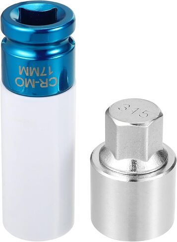uxcell 1 Set 315 Wheel Lock Lug Nut Anti Theft Lug Nut Screw Removal Socket Key for Mercedes Benz Wheel Lock Key with Protector Nut Socket in Saudi Arabia
