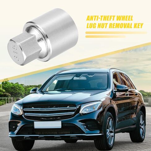 uxcell 1 Set 315 Wheel Lock Lug Nut Anti Theft Lug Nut Screw Removal Socket Key for Mercedes Benz Wheel Lock Key with Protector Nut Socket in Saudi Arabia
